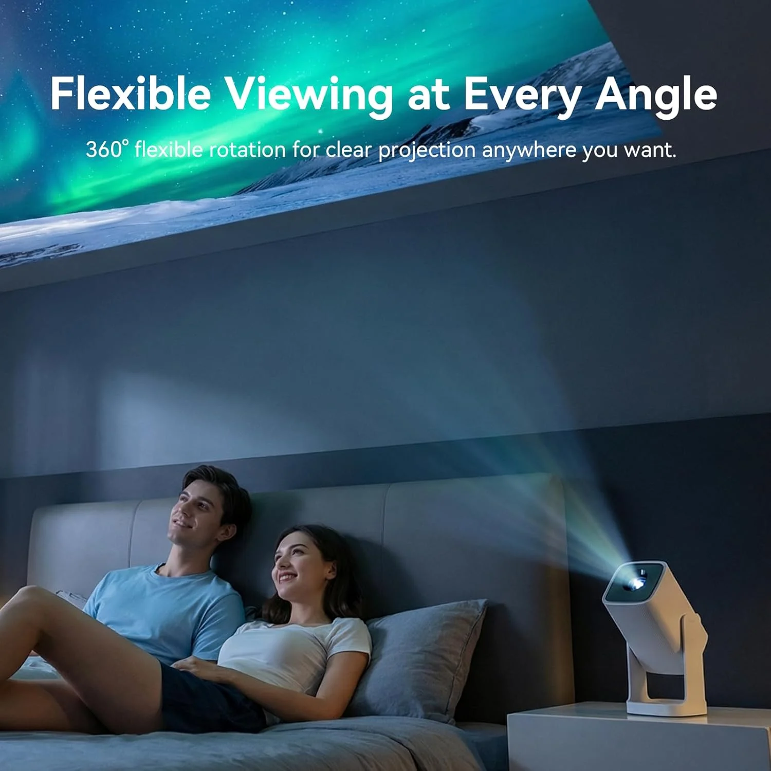 PROYECTOR WANBO CUBE 1 ALPINE WHITE - Imagen 7
