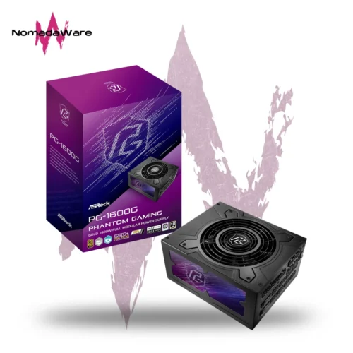 FUENTE DE PODER ASROCK PHANTOM GAMING PG-1600G 80+ GOLD PCIE 5.1 ATX 3.1