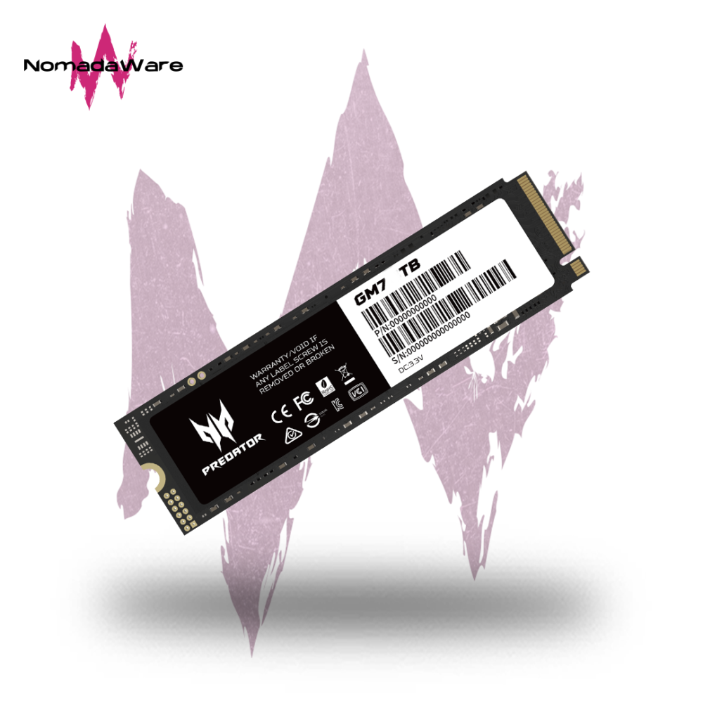M2 SSD 1TB Nvme M.2 2280 Interne SSD Festplatte PCIe 4.0 DRAM mit Kühlkörper, 7400MB/s Lesen