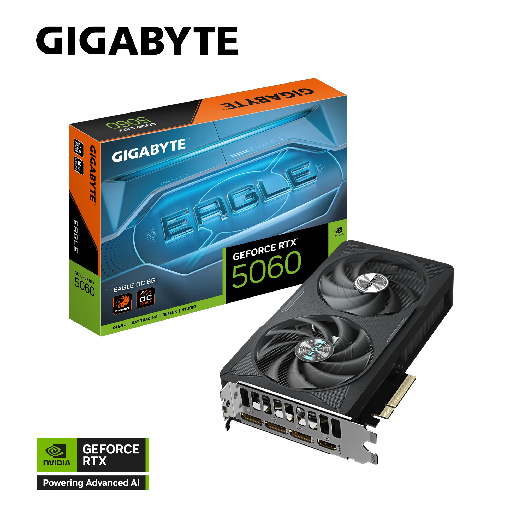 TARJETA DE VIDEO GIGABYTE EAGLE GEFORCE RTX 5060 8GB OC GDDR7 - Imagen 12