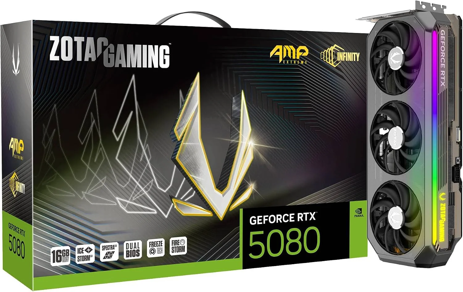 TARJETA DE VIDEO ZOTAC AMP EXTREME INFINITY GEFORCE RTX 5080 16GB GDDR7 - Imagen 9