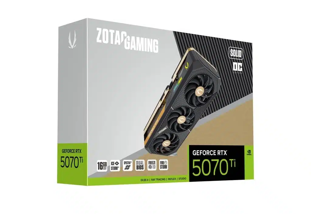 TARJETA DE VIDEO ZOTAC SOLID SFF GEFORCE RTX 5070 TI 16GB OC - Imagen 8
