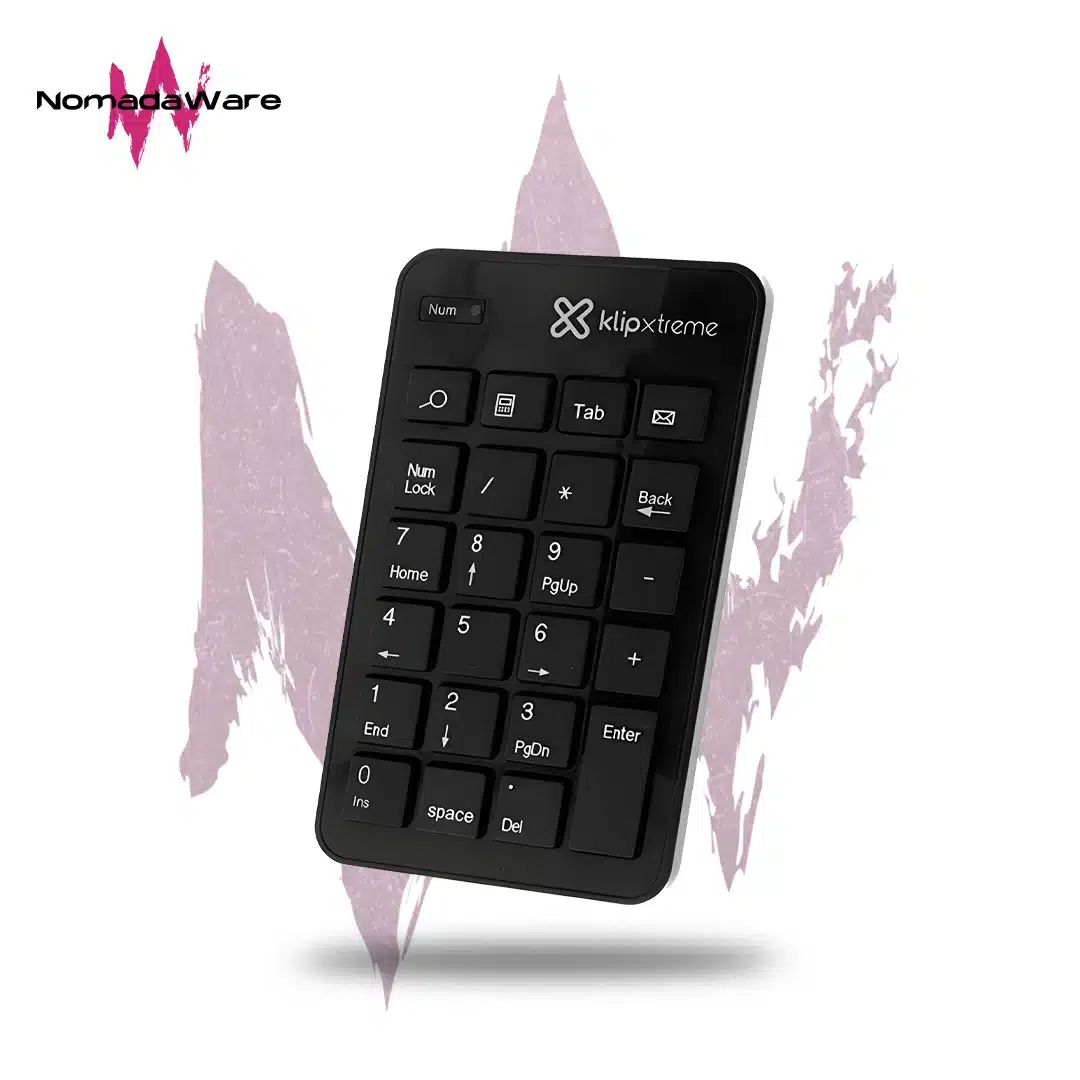 NomadaWare_teclado_numerico_inalambrico_klipxtreme_zypher_knp_110 teclado númerico KlipXtreme KNP-110