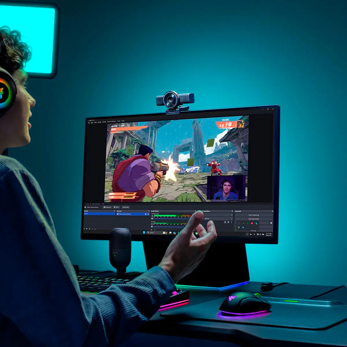 WEBCAM RAZER KIYO V2 X 1440P 60FPS - Imagen 5