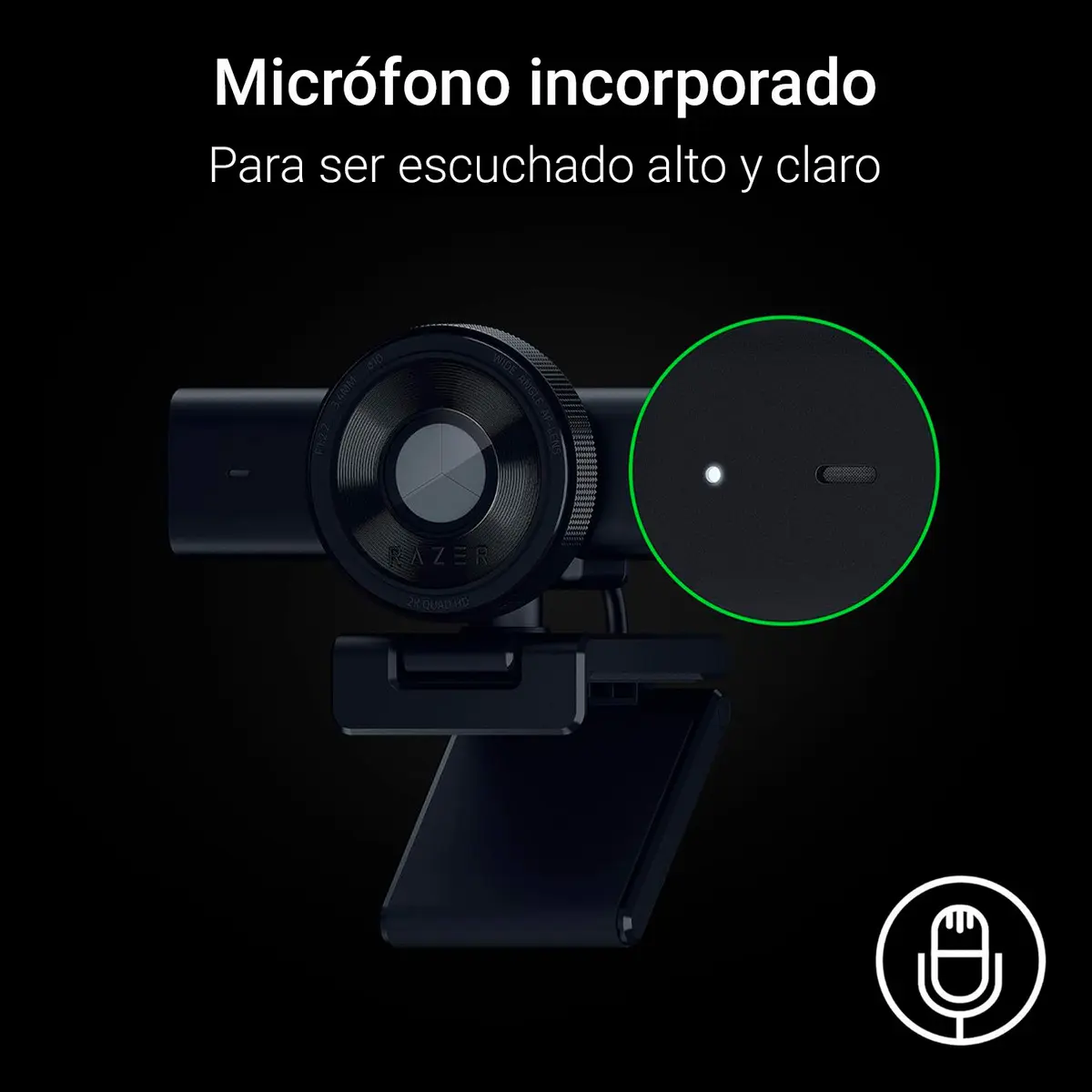WEBCAM RAZER KIYO V2 X 1440P 60FPS - Imagen 8